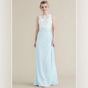 JJs House NWT sleeveless with white lace and chiffon skirt